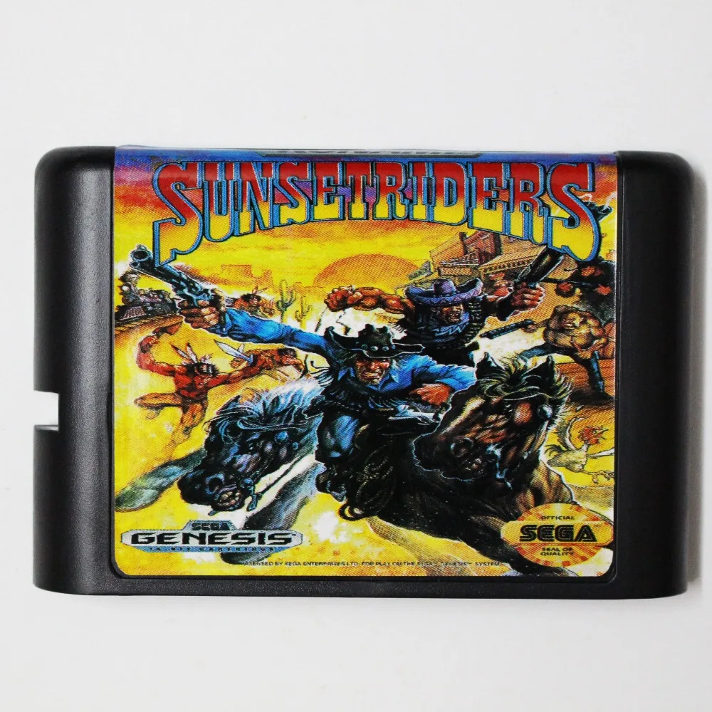 

Sunsetriders 16 bit MD Game Card For Sega Mega Drive For Genesis