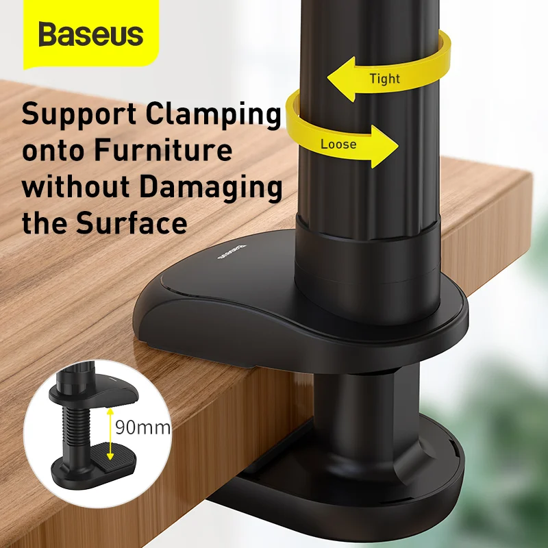 baseus phone holder adjustable long arm lazy phone holder clip foldable desk tablet mount holder stand for iphone samsung free global shipping