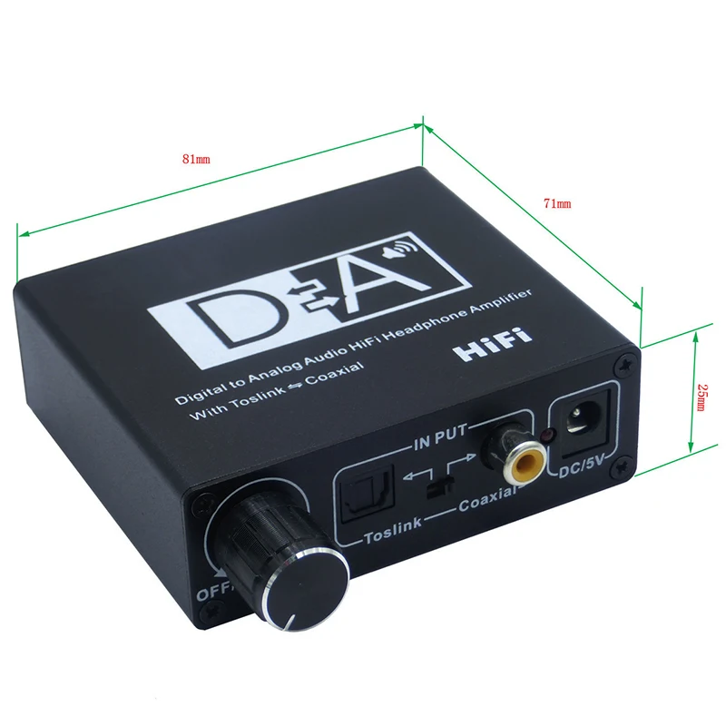 Hi Fi DAC Amp цифро аналоговый аудио преобразователь RCA 3 5 мм усилитель для наушников