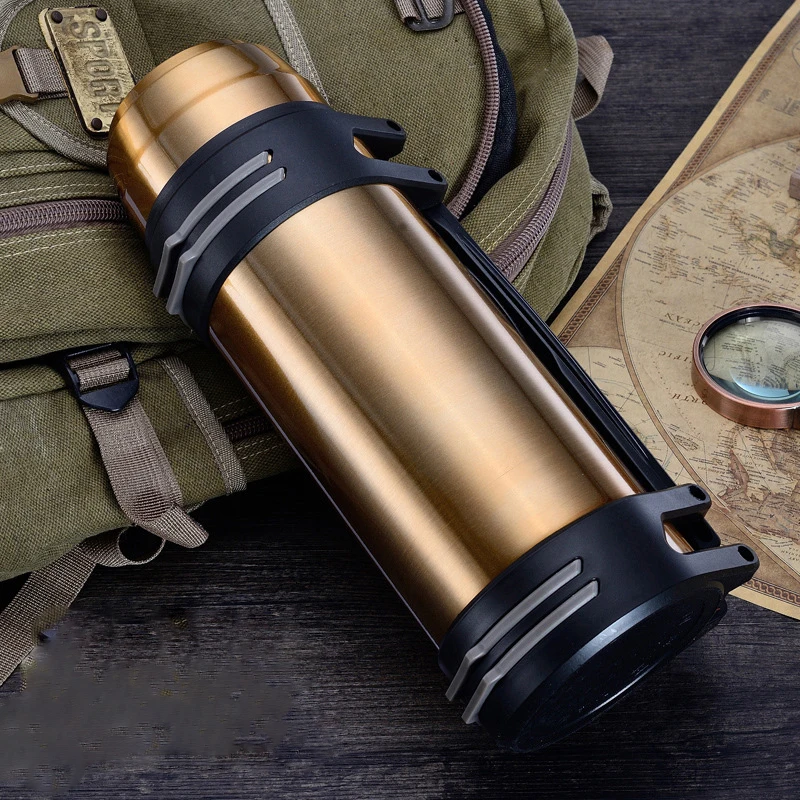 Термос из нержавеющей стали изолированный термос бутылка 1L/2L/3L путешествия Кофе