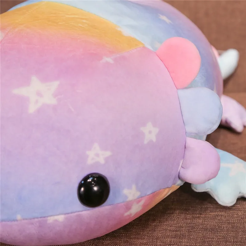 

1pc 37/46/58cm Colorful Plush Dinosaur Fish Plush Toys Stuffed Down Cotton Giant Salamander Toy Doll for Kids Soft Pilllows Gift