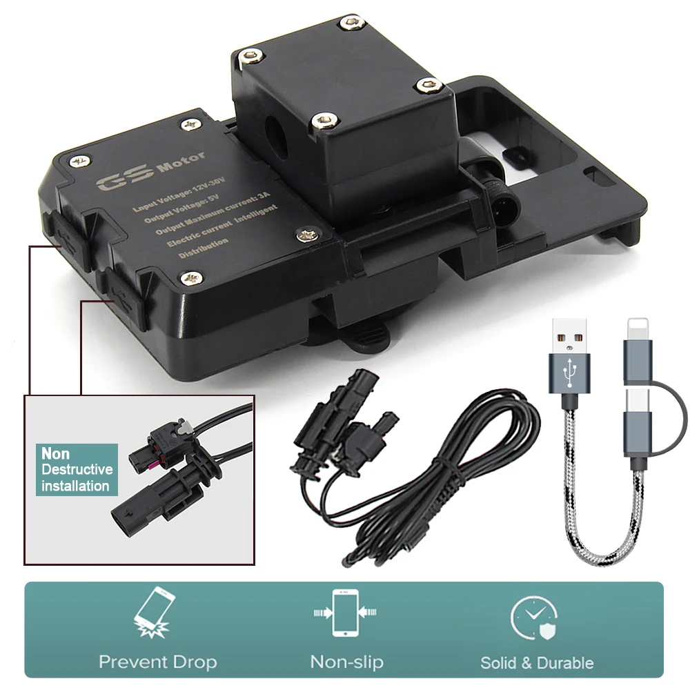 USB Навигационный кронштейн зарядка крепление для BMW R 1200 GS high verson fit R1200GS LC/ADV F700GS