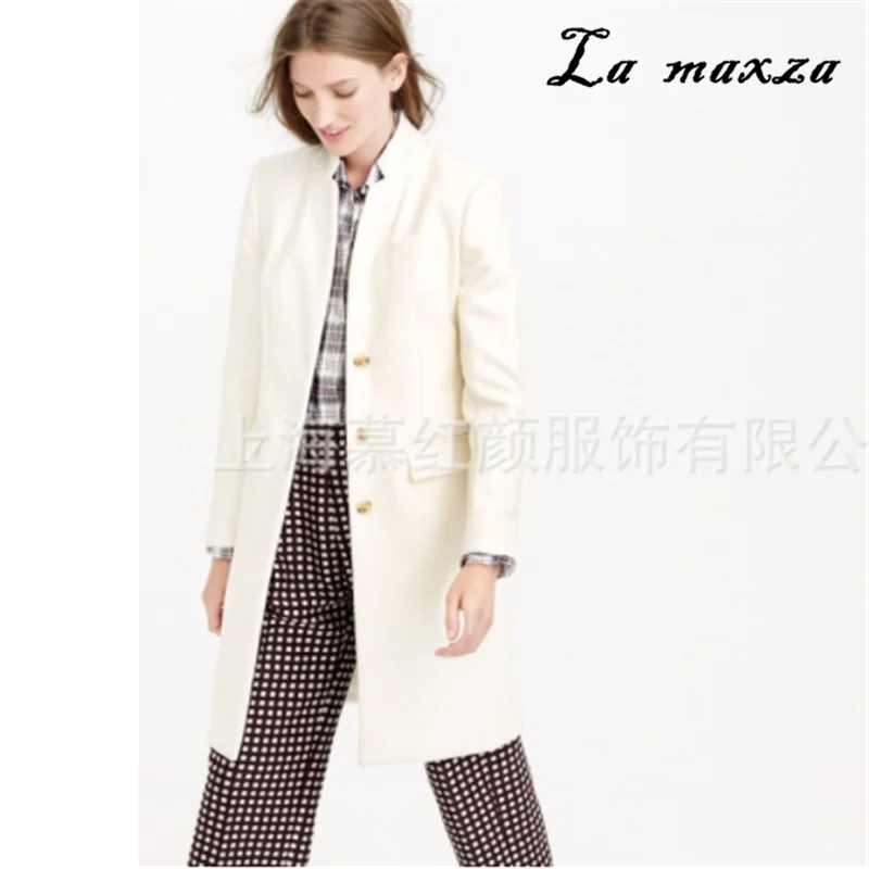 

2019 Winter Casual Fashion Cashmere Coat Women Elegant Slim Fit Plus Size Coats