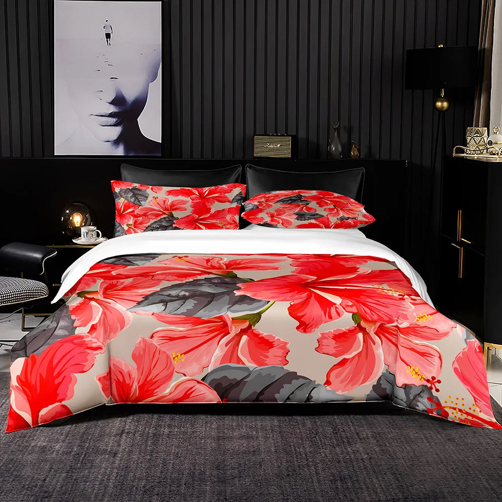 

Китайский Бегония цветочный узор пододеяльник 200x200 с наволочкой, AU 210x21 0 пододеяльник, красное одеяло, роскошный комплект постельного белья