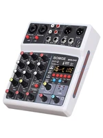 4 channel audio mixer usb 16dsp effect interface sound card dj console usb with 48v phantom power 16 dsp effects