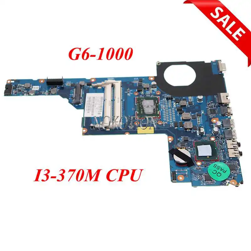 NOKOTION 653087-001 материнская плата для ноутбука HP Pavilion G6-1000 G6-1B79DX I3-370M Процессор HM55 DDR3