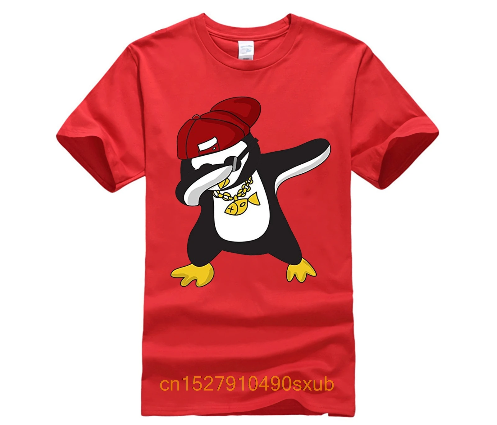 

Dabbing Animal Shirt Funny Penguin T Shirts Dabbing Penguin High Quality Top Tees Slim man T Shirt Cheap Wholesale
