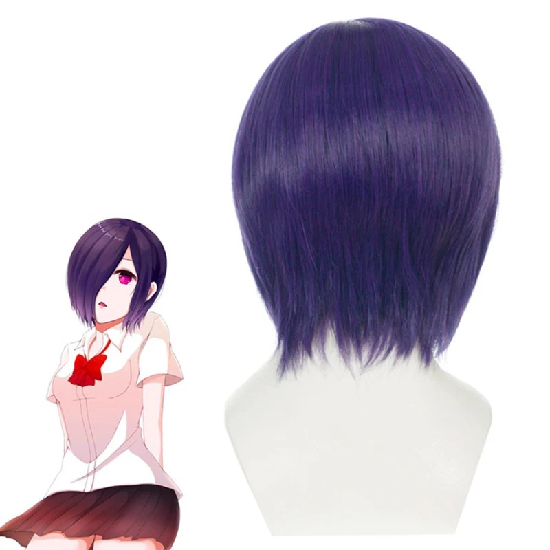 Аниме Tokyo Ghoul Косплэй парики Touka Kirishima парик термостойкие из искусственных волос