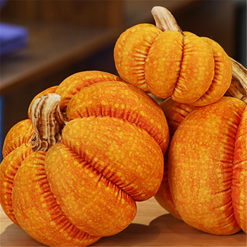 

15-30cm Simulation Pumpkin Pillow Fabric Soft and Comfortable Style Realistic Home Decoration Lunch Break Cushion Cushion Pillow