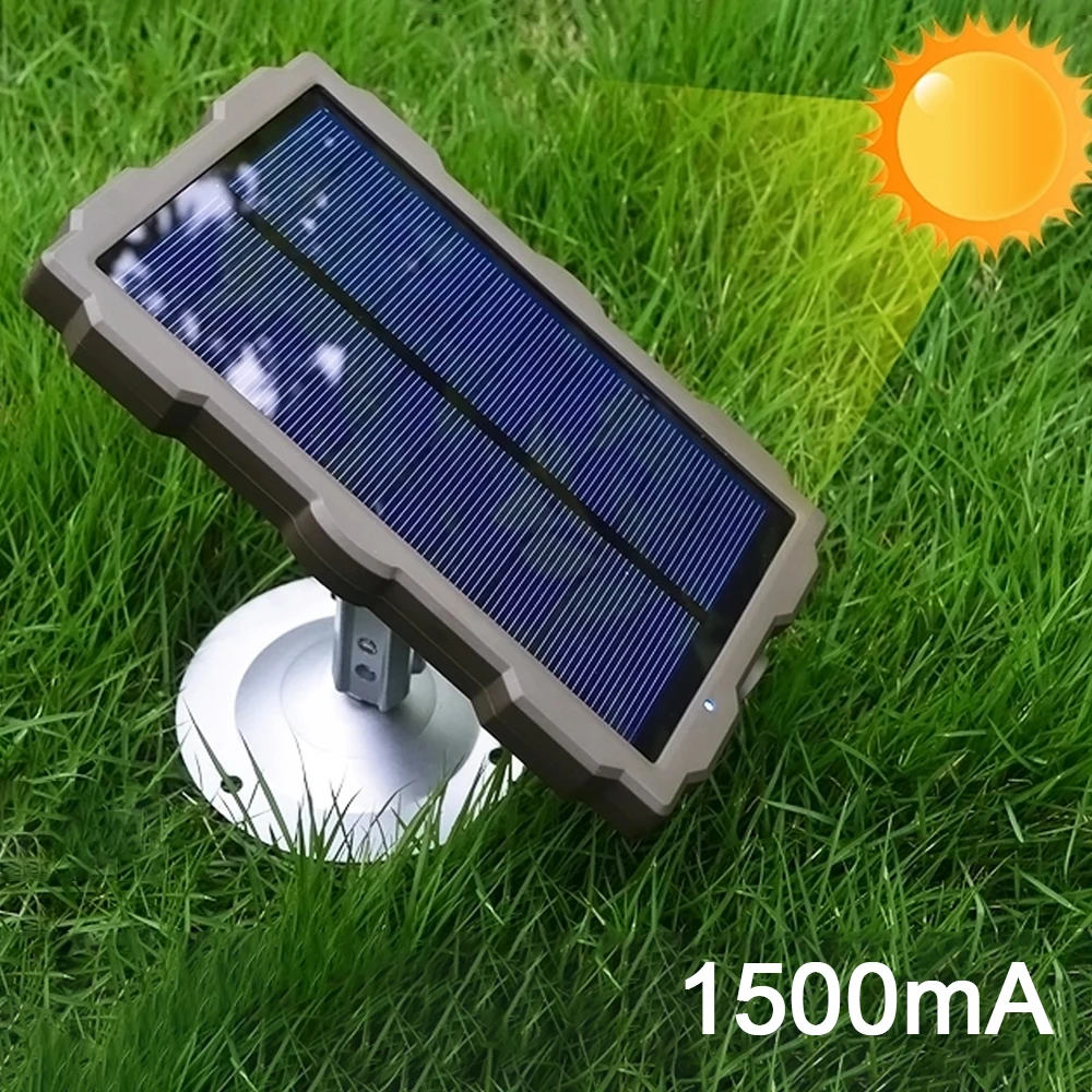 

Solar Power Panel Hunting Camera Charger External Battery Solar Charging for Wild Camera Outdoor Hiking Camping