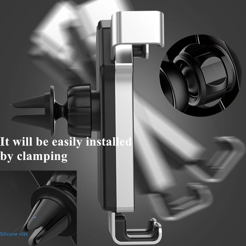 Qi Беспроводное Автомобильное зарядное устройство Pad Мобильный телефон держатель