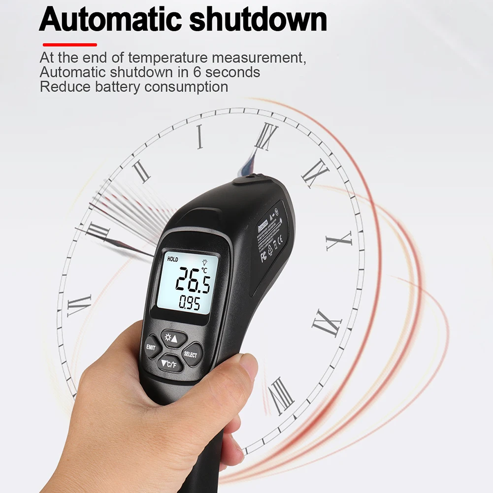 

Handheld Non-contact Infrared Digital Display Thermometer Temperature Measure Digital Pyrometer Laser Thermometer