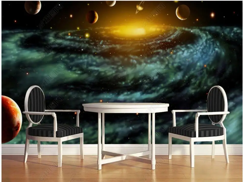 

3d photo wallpaper for walls in rolls custom mural Fantasy universe space planet living room home decor 3d panels on the wall