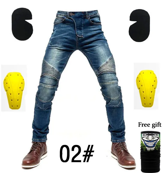 H-EV-02 Jeans and B Корейская Новинка, EV-02, распродажа, тонкие джинсы для мотоцикла, стандартная версия, брюки для езды на автомобиле, мотоциклетные,, защитное снаряжение - Цвет: H-EV-02 Jeans and B