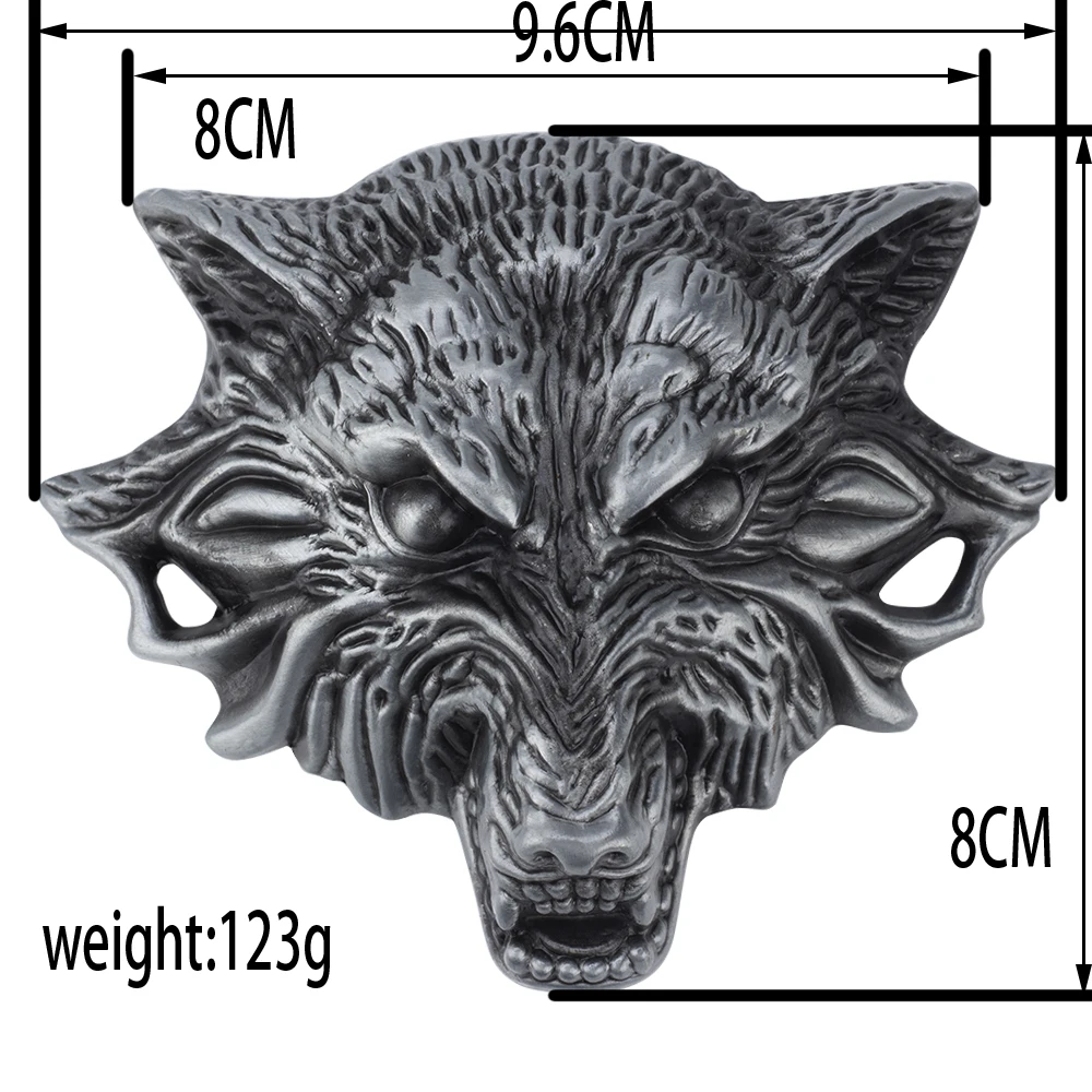 Модная мужская Пряжка из сплава Wolf Cowboy Betl |