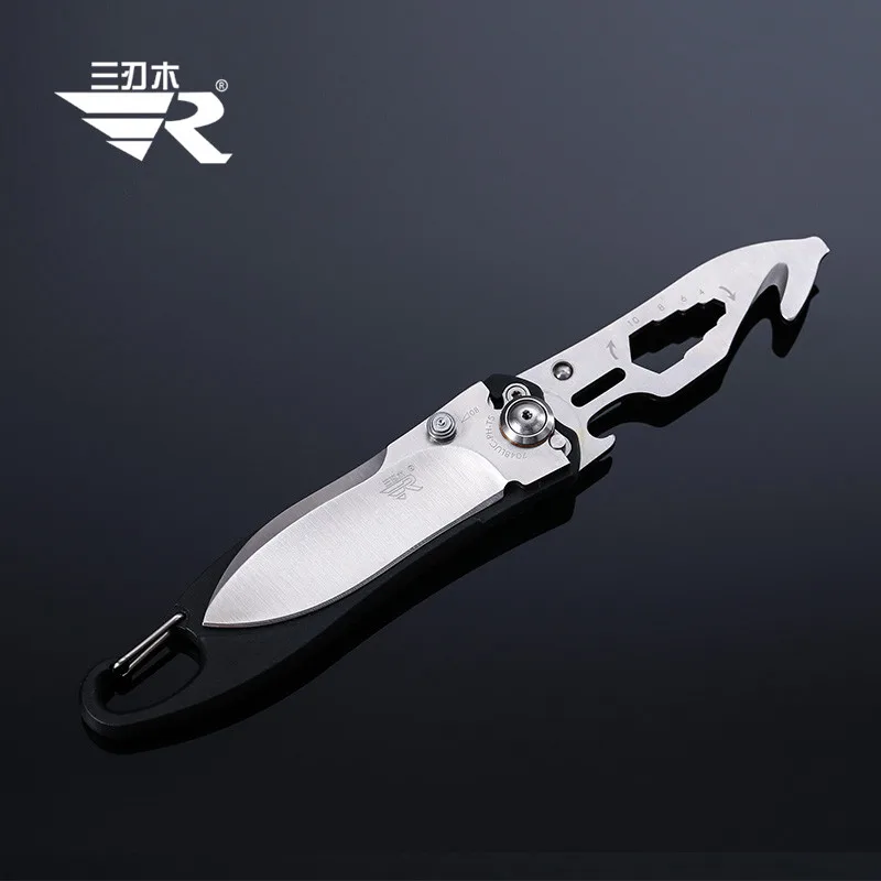 Sanrenmu 7048 многофункциональный инструмент карманный EDC Складной нож для кемпинга отвертка ремень режущий открывалка для бутылок
