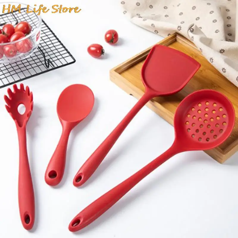 

1Pc Kitchenware Silicone Kitchen Utensils Soup Spoon Spatula Brush Spatula Pasta Server Whisk Kitchen Cooking Tools Tableware