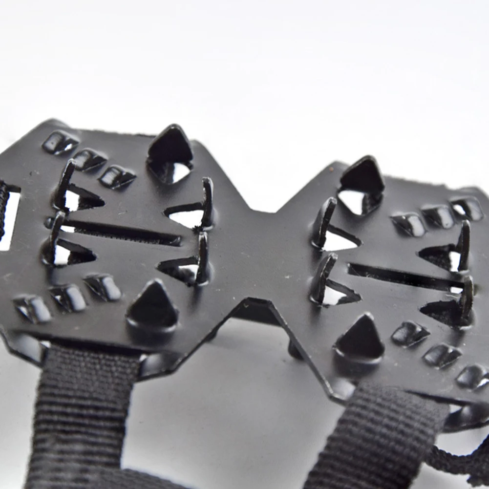 

1 Pair 24 Studs Ice Gripper Durable Silicone Climbing Non-slip Snow Ice Spike Grips Cleats Crampons Shoes Cover Overshoes