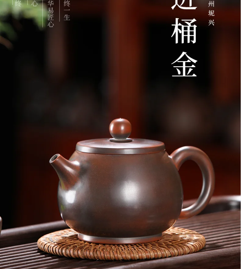 

Chinese Traditional Ceramic Teapot Pure Handcraft Beautiful Appearance Household Pu'er Oolong Tea Set High Grade Clay Kettle