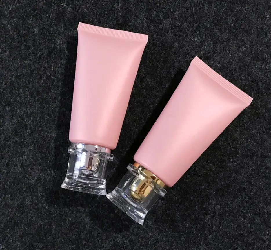 Пластиковый розовый Мягкий Тюбик 50 мл мягкое средство для мытья рук крем