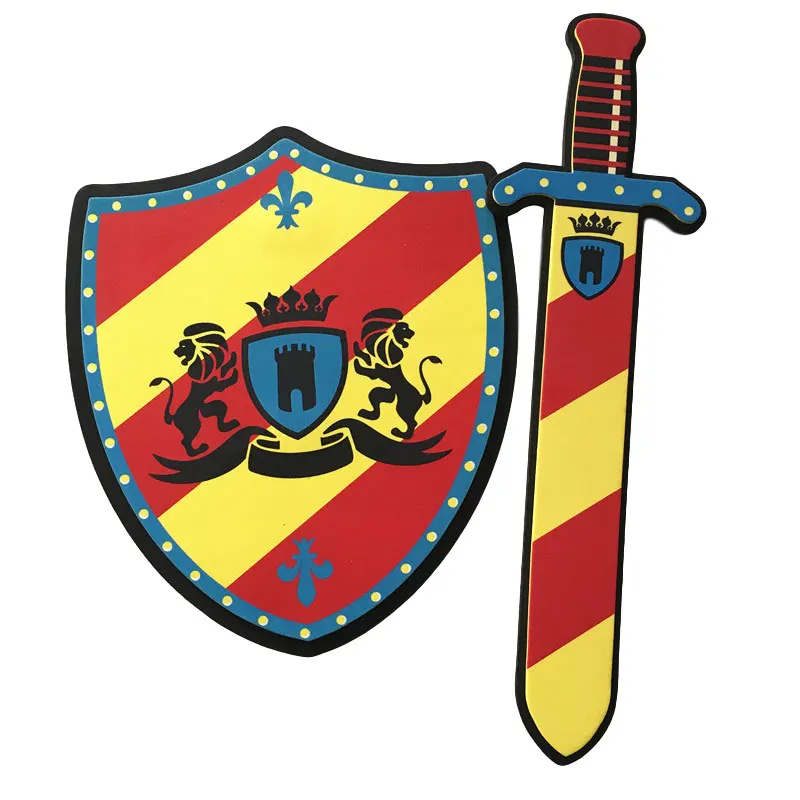 

Эва 1:12 Косплей парашютный меч и щит/набор звено безопасности PU Оружие Меч детский подарок ролевая игра Сувенирный меч пенопластовые игруше...