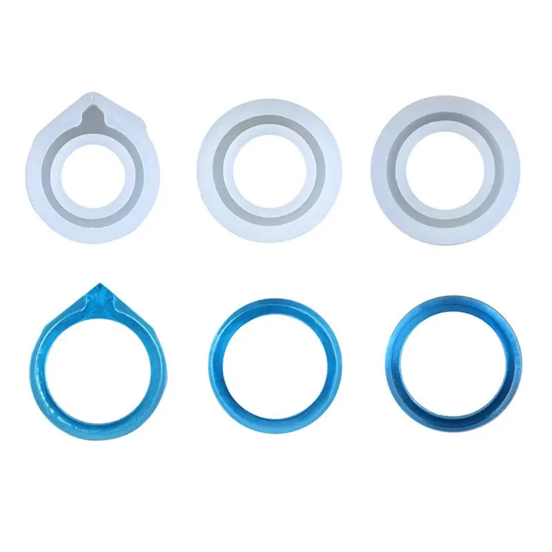 9 шт. Ассорти размеров DIY силиконовые формы кольца для ювелирных изделий подвески