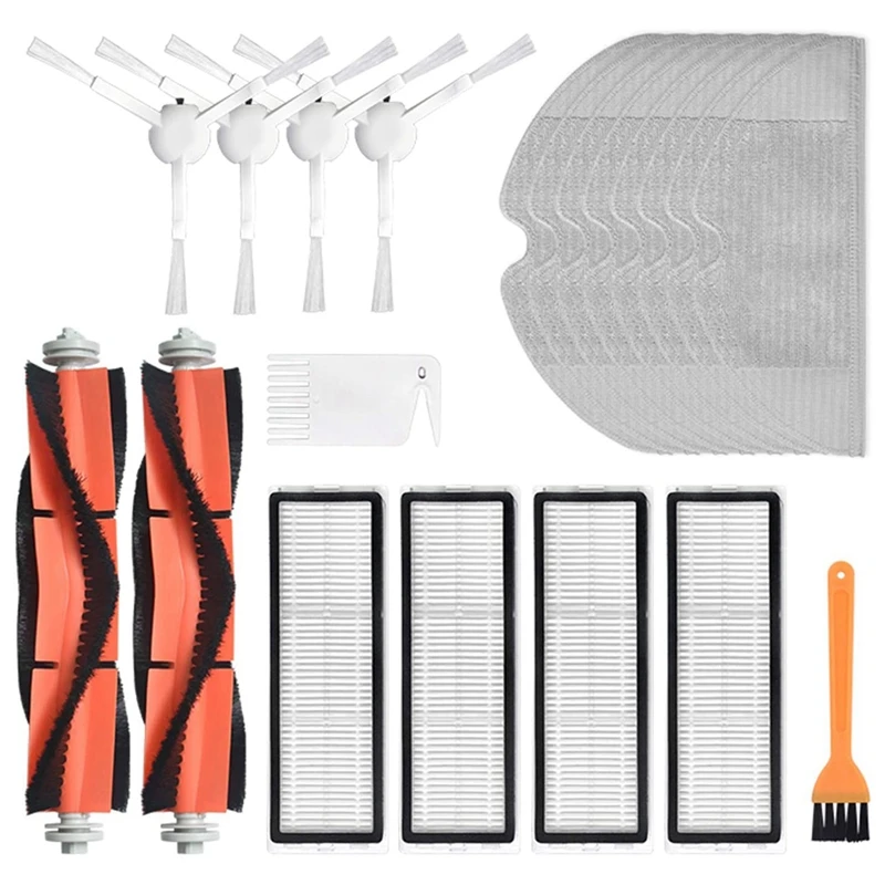

Запасная основная боковая щетка фильтр роликовая щетка тряпка для Mijia 1C подметание тряпка