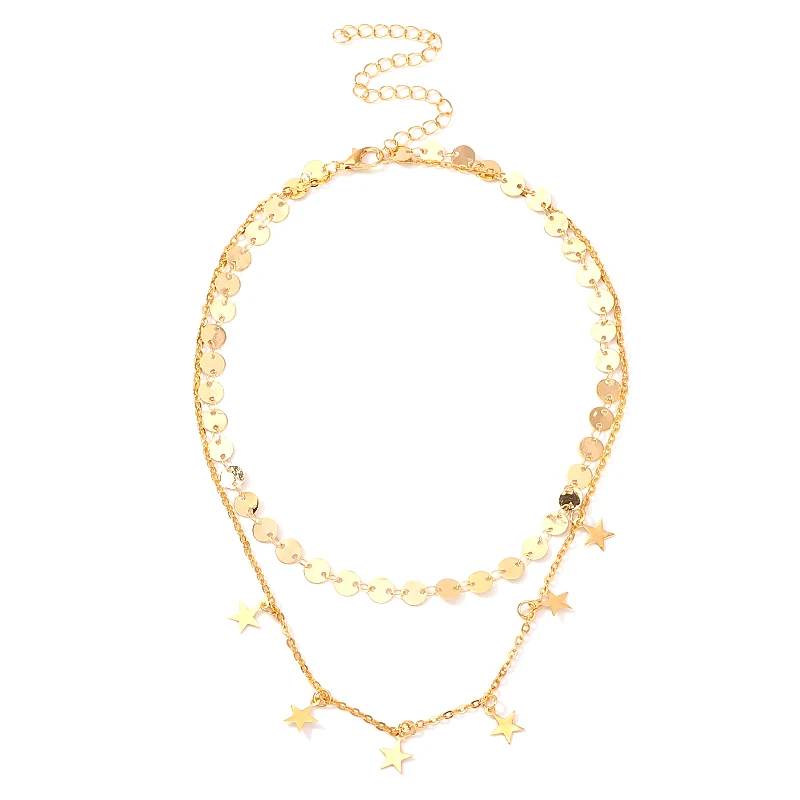 Doreen Box новая модная цепочка для вечеринки золотого цвета с круглой звездой