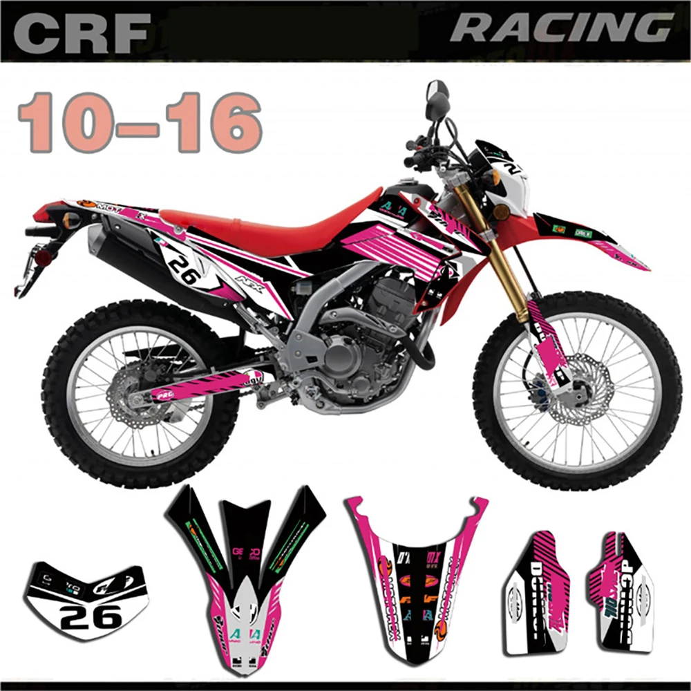 Набор наклеек для фотографий и графики Honda CRF250L 2010 2011 2012 2013 2014 2015 2016 CRF 250L 10