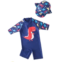 children baby boy swimsuit long sleeve dinosaur rompercap kids boys swimsuit cartoon swimming bathing swimwear clothing baby