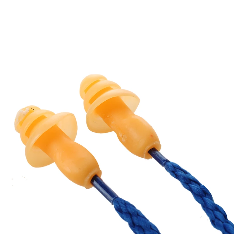 2X затычки для ушей с шнуром анти шум путешествия заглушка ушей|Аксессуары