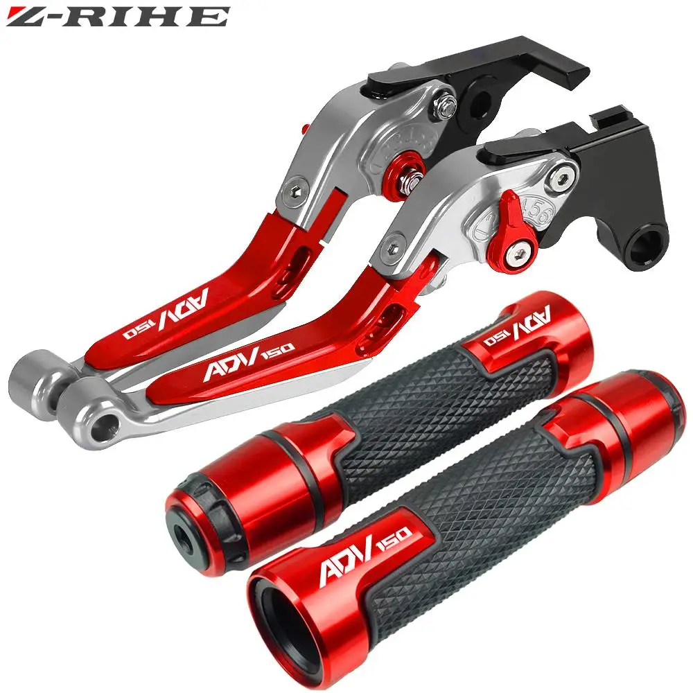 

7/8'' 22mm Motorcycle CNC Brake Clutch Levers Handlebar Grip Handle Hand Grips Accessories For Honda ADV150 ADV 150 2019 2020