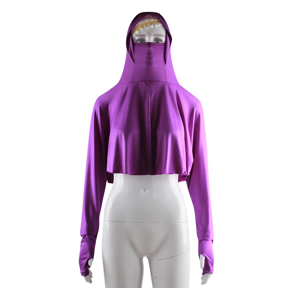 Рамадан цельный мусульманский женский топ с вуалью полный Чехол хиджаб