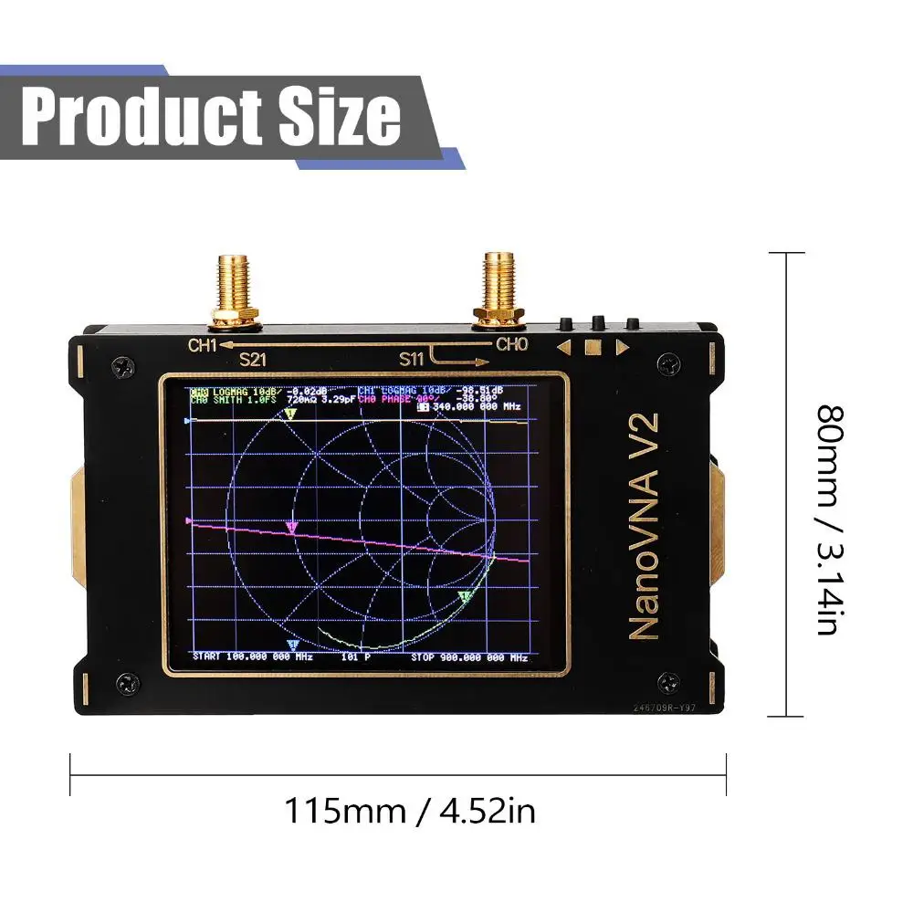 3G S-A-A-2 NanoVNA V2 вектор сетевой анализатор цифровой нано VNA тестер MF HF VHF Любительская