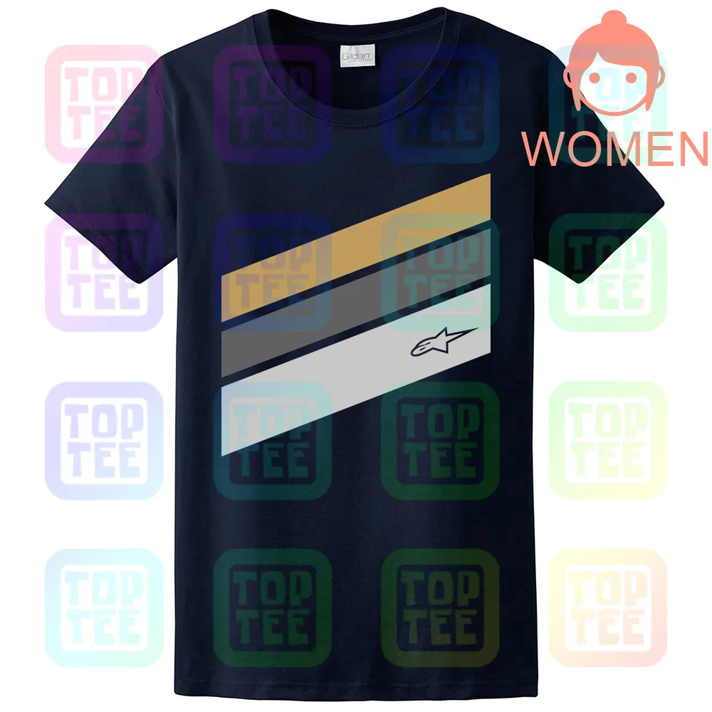 WOMEN-NAVY Альпийская звезда бектон футболка черный хлопок мужская Мотокросс MX - Цвет: WOMEN-NAVY