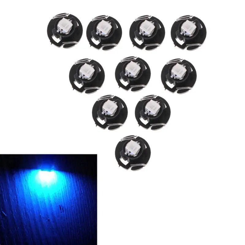 

10pcs T3 T4.2 T4.7 5050 1 SMD 12V LED Car Instrument Light Gauge Dashboard Lamp