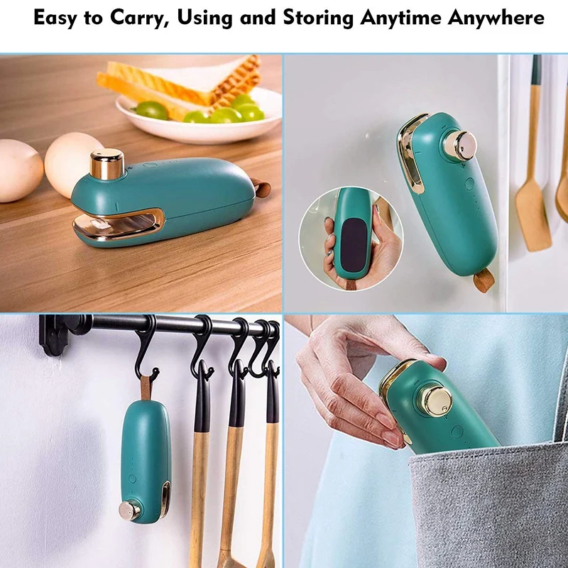 

Vacuum Packing Machine Mini Sealer Portable Handheld Heat Sealer Kitchen Sealing Machine for Chip Bags Plastic Food Storage Bags