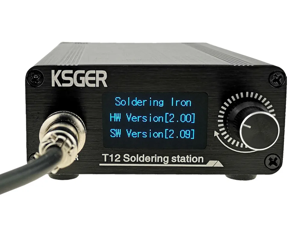 KSGER T12 паяльная станция AC/DC T12 железные наконечники STM32 OLED V2.0 Электрический контроллер алюминиевый сплав DIY наборы сварочные инструменты 907
