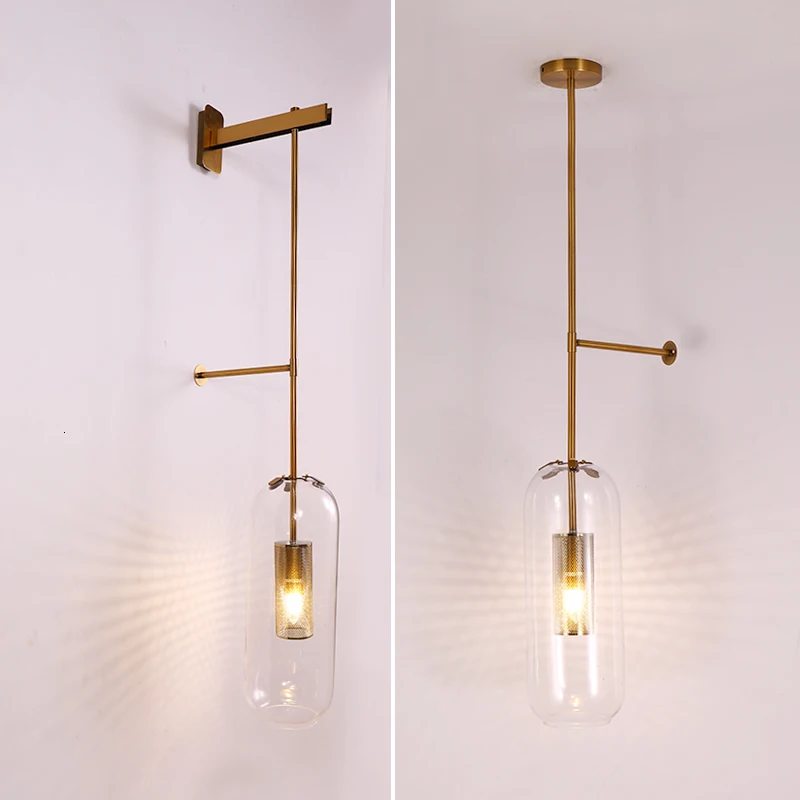 

vintage living room decoration glass ball iron bedside bedroom bedside wall lights for home espelho
