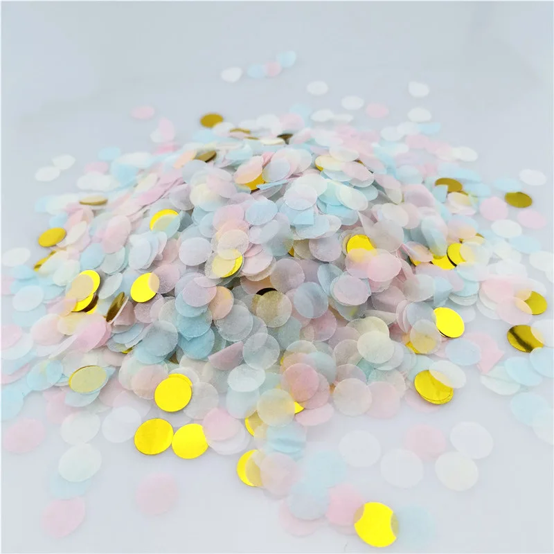 500 г/пакет бумажные конфетти круглые БОБО шары наполнение свадьба день рождения