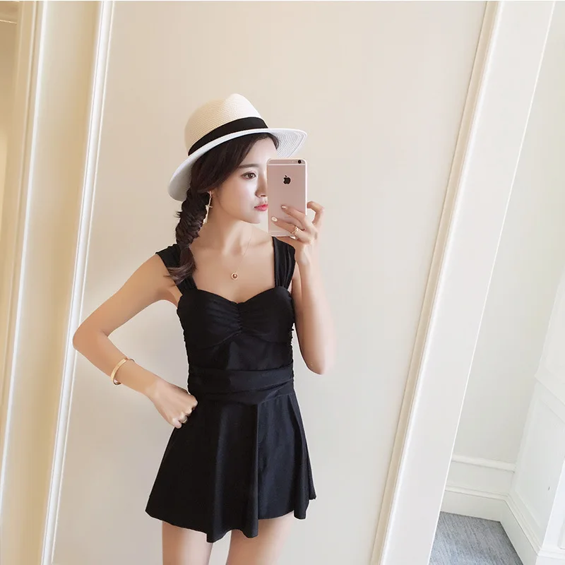 2021 однотонный черный женский комплект бикини танкини из двух предметов