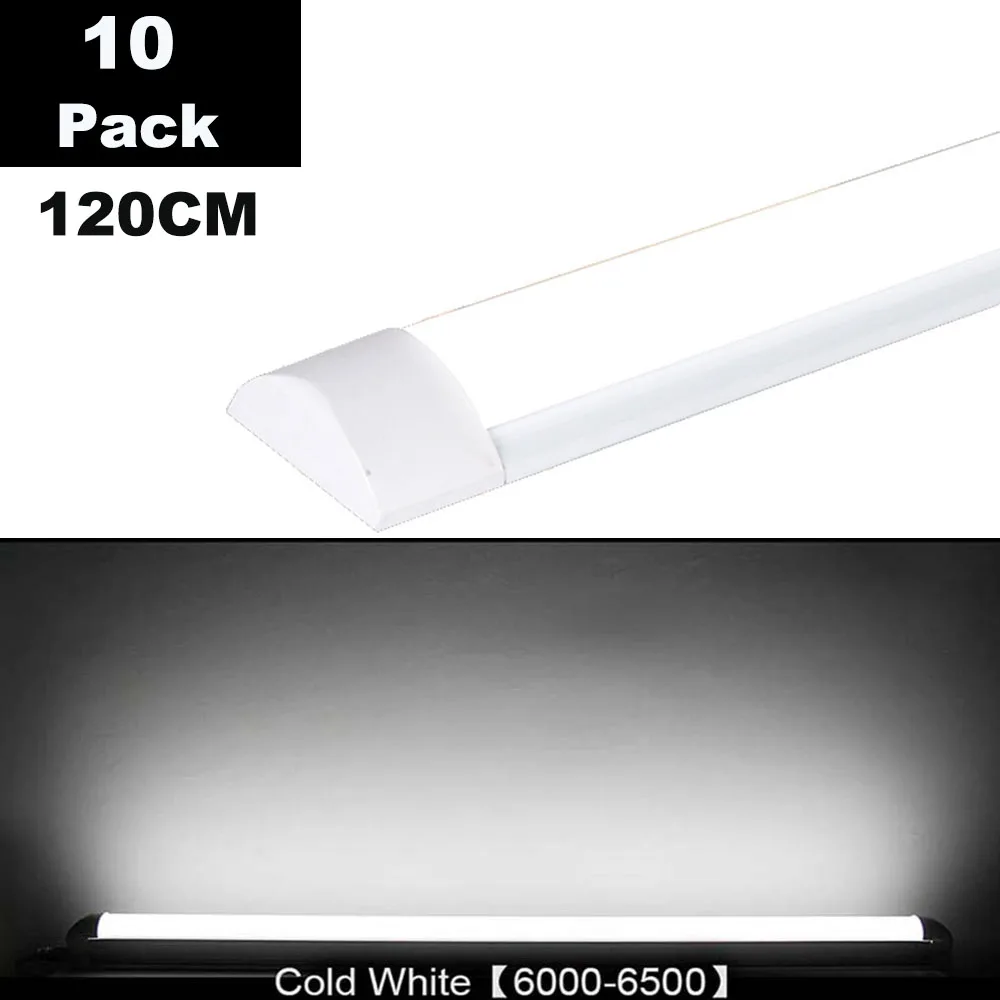 10pc 120CM 6000K 10 шт. светодиодный светильник для очистки ламповый светильник s 0,6 м 0,9 м 1,2 м AC85-265V светодиодный светильник для очистки лампочек для внутреннего дома Пылезащитная противотуманная панель 30 Вт 40 Вт - Испускаемый цвет: 10pc 120CM 6000K