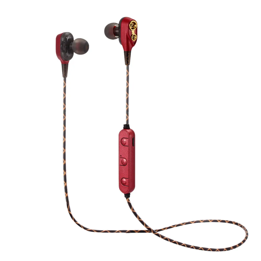 Беспроводная Bluetooth гарнитура mosunx HIFI с сабвуфером спортивные наушники для