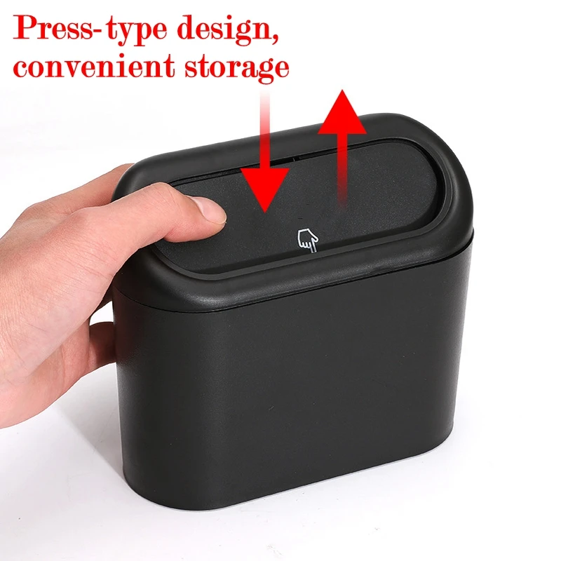 

ABS material car trash can cartoon trash can large capacity multi-function internal storage box car interior supplies