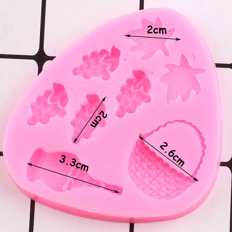 Силиконовые формы с листьями винограда сделай сам праздничная бутылка вина