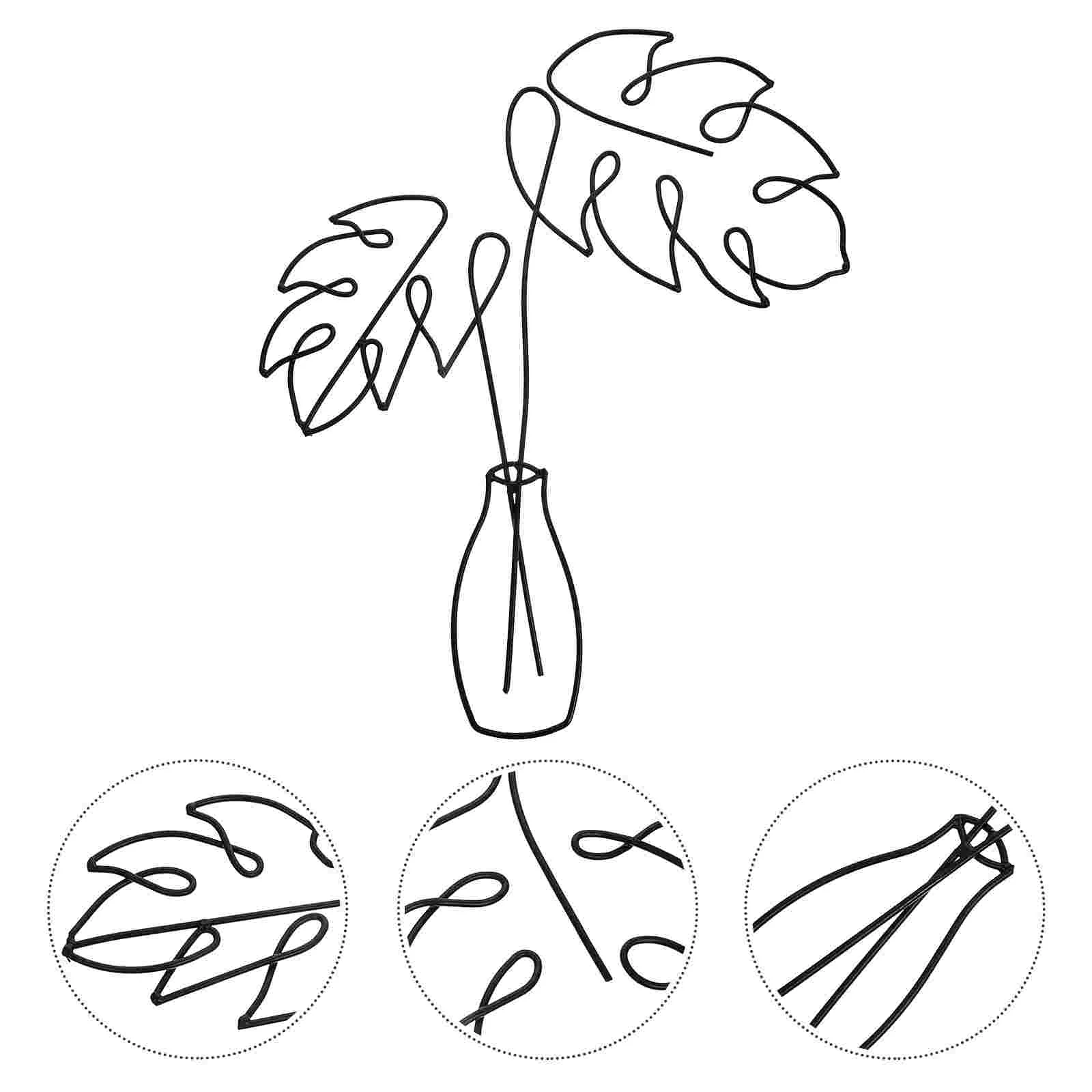 

1 шт. железная ваза для цветов, Настенный декор, украшение для дома и улицы, железная поделка