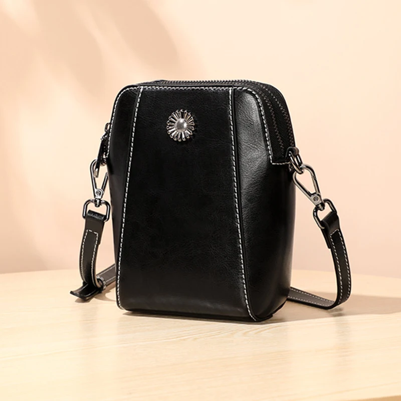 

Difenise Brand Women Dumpling Bag Cowhide Gray Color Crossbody Handbag Shoulder Purse JW1012 With Retail Box For Gift