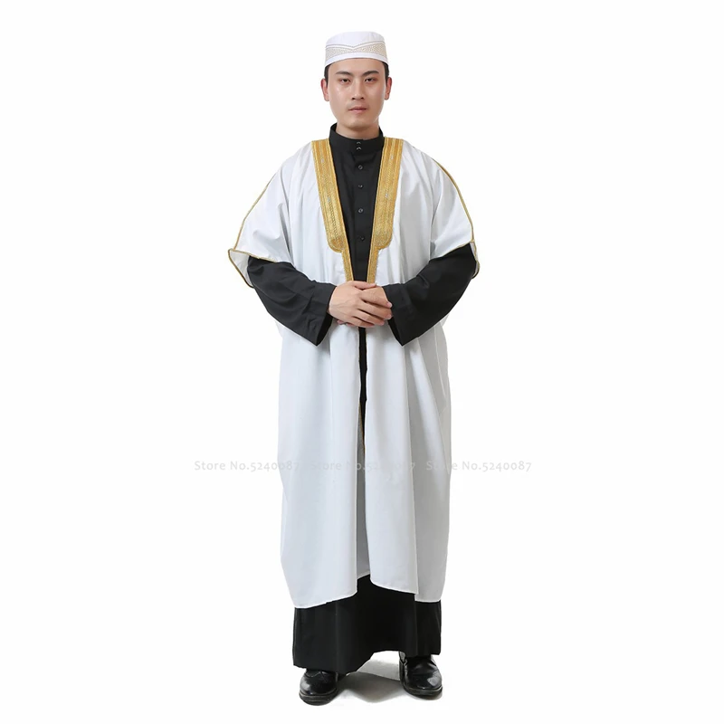Мусульманское платье Мужская Abaya Jubba Thobe традиционная молитва женская одежда