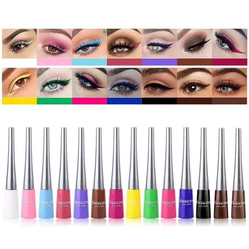 

14 Colors Eyeliner Pencil Set Waterproof Pen Precision Long-lasting Quick-dry Liquid Eye Liner Smooth Eye Make Up Beauty Tools