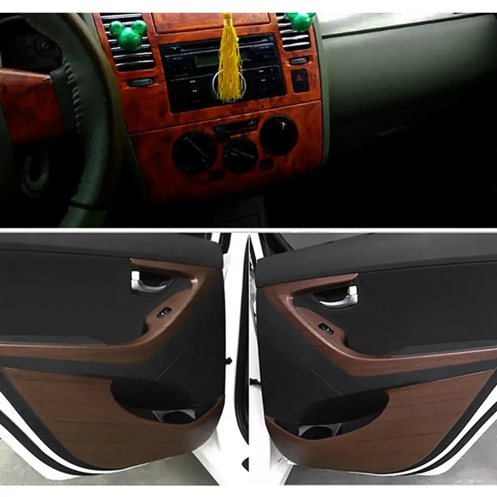 30*100 см ПВХ текстурированная древесина автомобильные интерьерные наклейки